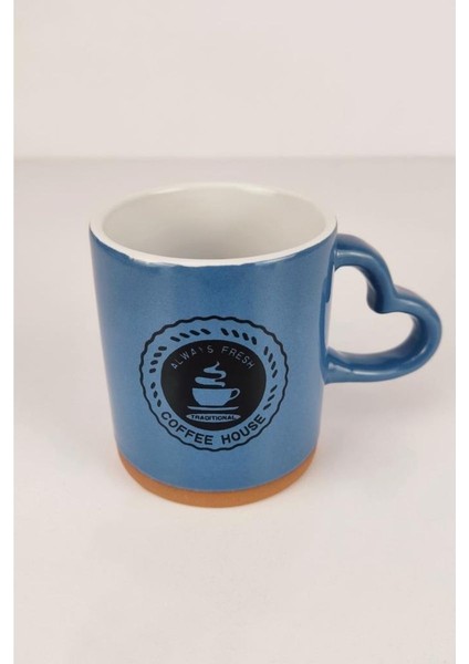 Porselen Mini Kupa Espresso Fincanı 7 cm Mavi - Hlt-47