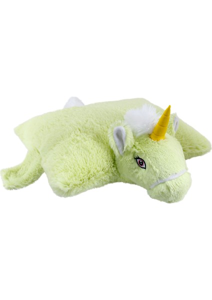 Neco Plush Unicorn Katlanır Yastık Peluş Yeşil