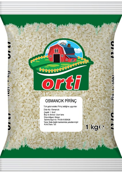 Orti Osmancık Pirinç 1kg