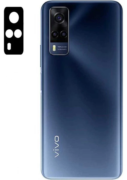 Case 4U Vivo Y53S 4g Kamera Lens Koruyucu 3D Temperli Cam