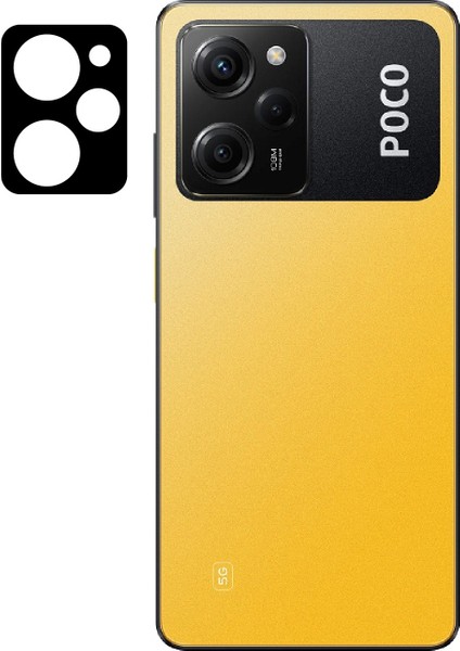 Case 4u Xiaomi Poco X5 Pro Kamera Lens Koruyucu 3D Temperli Cam