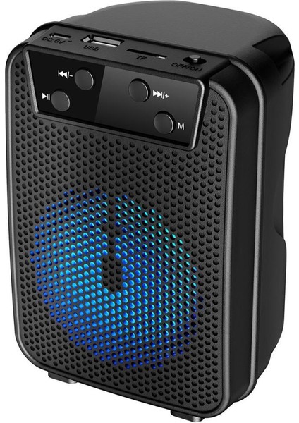 GTS-1345 Rgb Ledli Bluetooth Hoparlör Usb-Tf-Fm Radyo