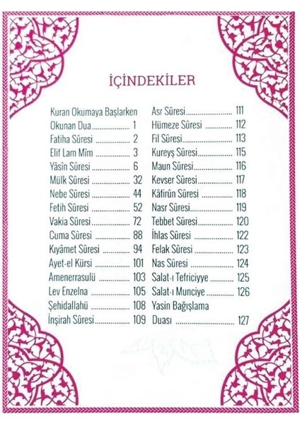 Hediyelik Şantuk Kumaş Çantalı Yasin Kitabı ( 16.5 x 12.5 cm ) Bordo