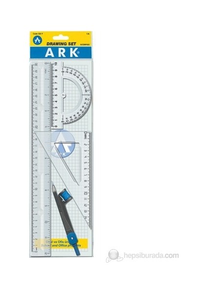 Çizim Seti 30 cm Cetvelli 4 Parça 20 Adet