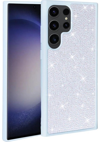 Galaxy S23 Ultra Kılıf Parlak Taşlı Şık Tasarım Ston Kapak