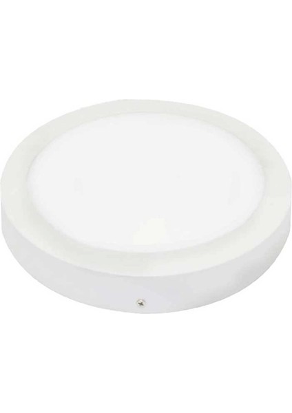 KDL422 Yuvarlak Sıva Üstü LED Panel Armatür 18W Beyaz
