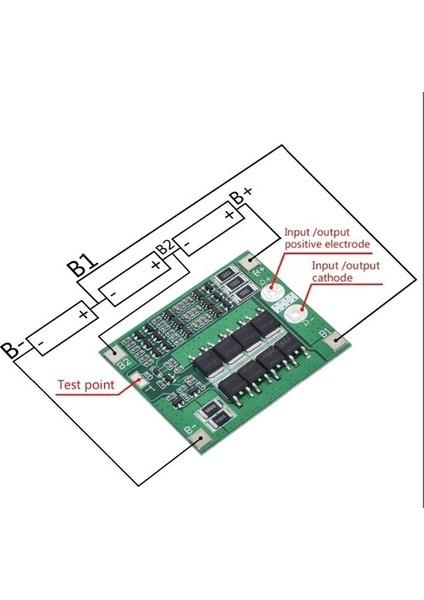 3s 25A 12V Balans 18650 Bms Lipo Lityum Pil Batarya Şarj Devresi