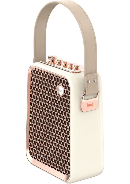 SongBird-HQ Beyaz Çift Karaoke Mikrofonlu 6 Ses Efektli 50 Watt Taşınabilir Bluetooth Hoparlör modelleri