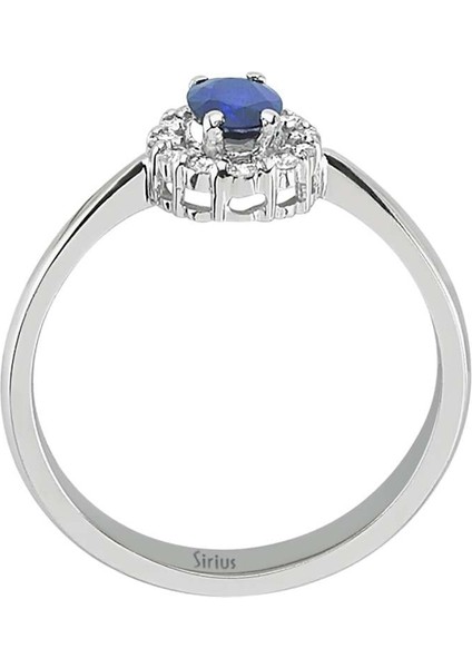Pırlanta ve Oval Safir Taşlı Anturaj Yüzük 0417R0126 modelleri