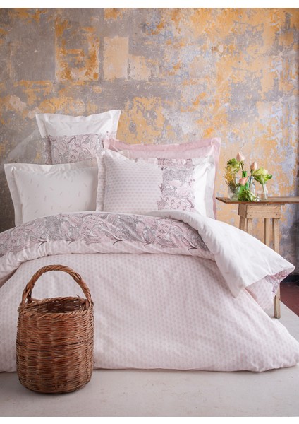 Grace Pink Çift Kişilik %100 Pamuk Pike Takımı