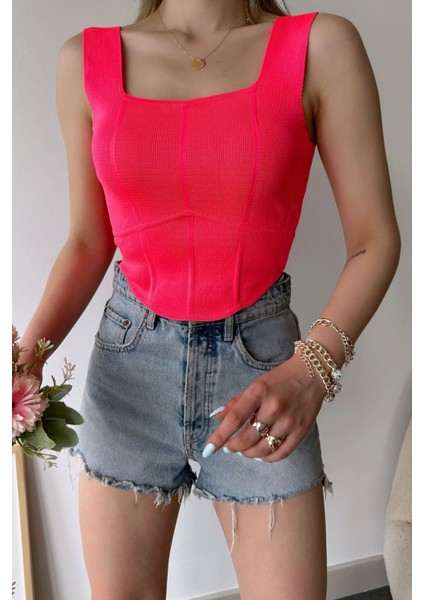 Triko Bluz-Neon Fuşya fiyatları