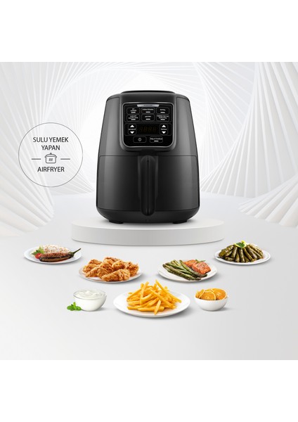 Air Pro Cook Xl 2 In 1 Airfryer Black Shine 4 Kişilik