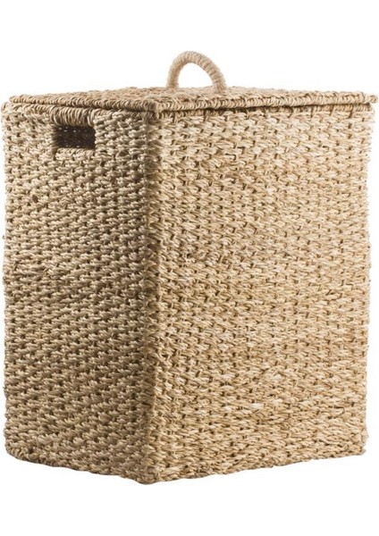 Hasır Natural Çamaşır Sepeti 47 x 37 x57 CM