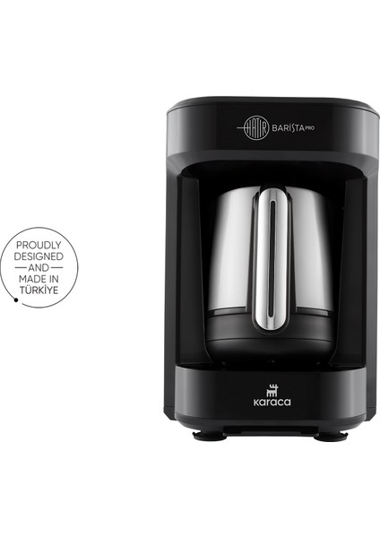 Hatır Barista Pro Konuşan Cappuccino ve Türk Kahve Makinesi Silver modelleri