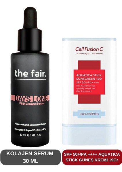 the fair. Serum ve Aquatica Stick Güneş Kremi Set