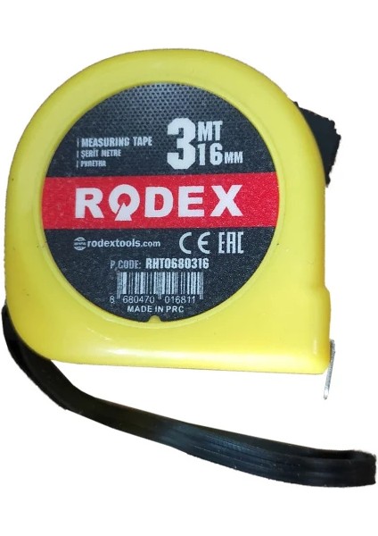 Şerit Metre 16 mm * 3 Metre