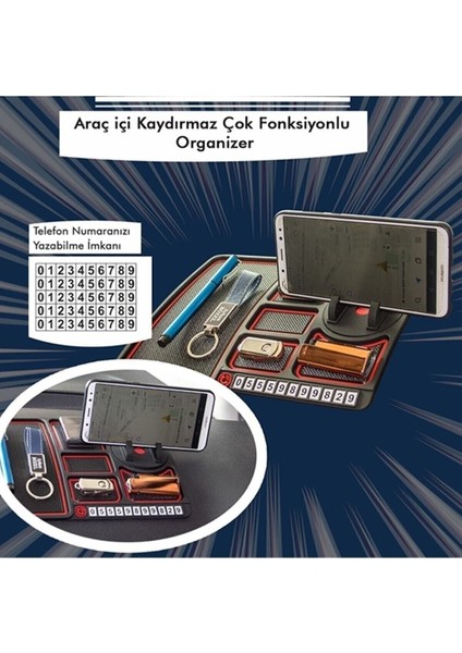 Araç Içitorpido Kaydırmaz Telefon Tutucu Numaratör Araç Organizeri CKS124 modelleri