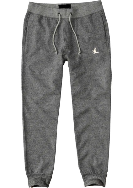 Alaska The Last Frontier Slim Fit Dar Paça Pamuk Erkek Eşofman Altı Jogger Sweat Pants--Gri--