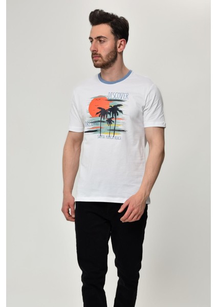 Erkek Bisiklet Yaka Tişört Y22344402701 modelleri