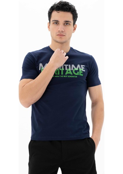 Erkek Slim Fit Bisiklet Yaka Tişört Y25344452201 fırsatları