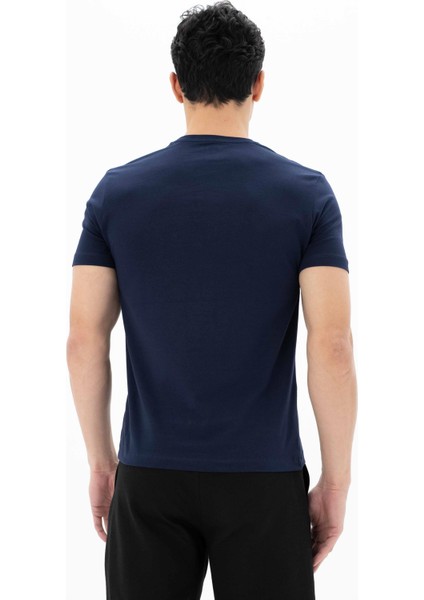 Erkek Slim Fit Bisiklet Yaka Tişört Y25344452201