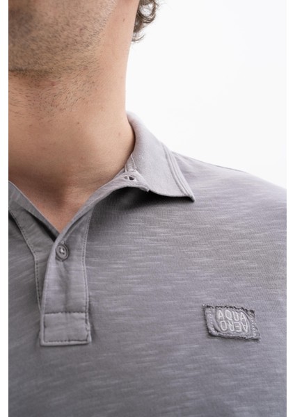Erkek Regular Fit Parça Boyama Polo Yaka Tişört Y25374490401