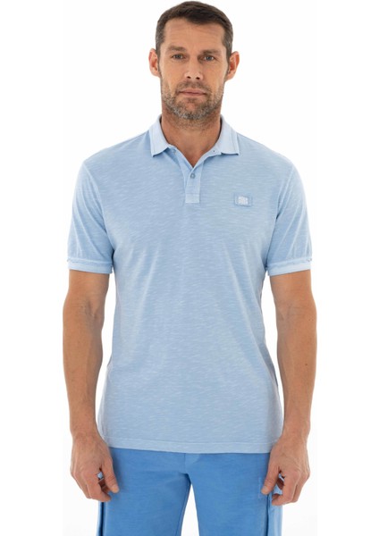 Erkek Regular Fit Parça Boyama Polo Yaka Tişört Y25374490401