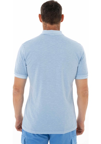 Erkek Regular Fit Parça Boyama Polo Yaka Tişört Y25374490401
