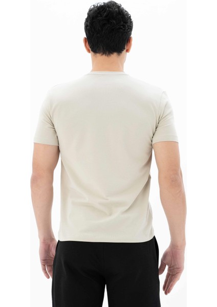 Erkek Slim Fit Bisiklet Yaka Tişört Y25344452201