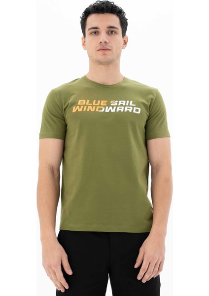 Erkek Slim Fit Bisiklet Yaka Tişört Y25344452401