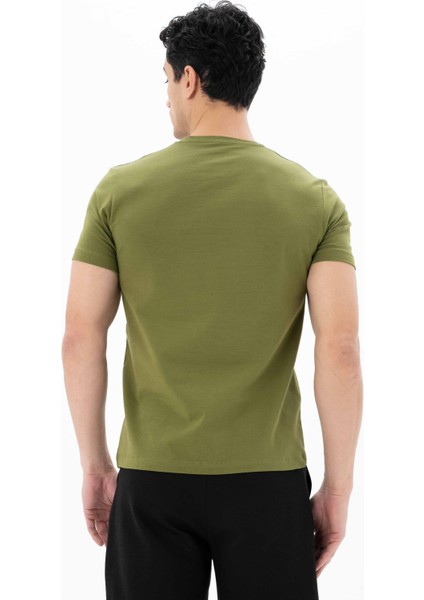Erkek Slim Fit Bisiklet Yaka Tişört Y25344452401