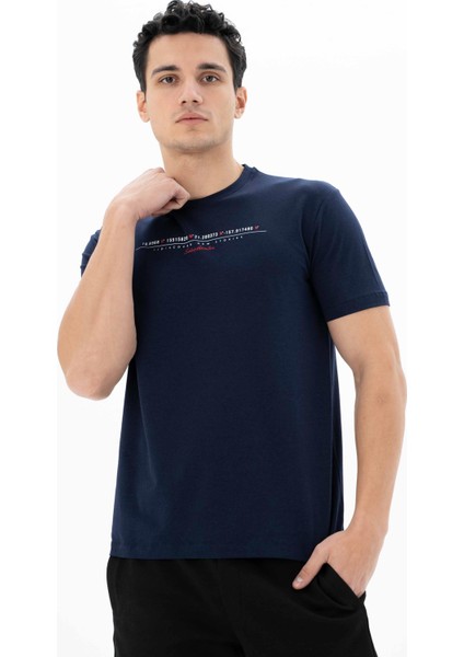 Erkek Regular Fit Bisiklet Yaka Tişört Y25344470901