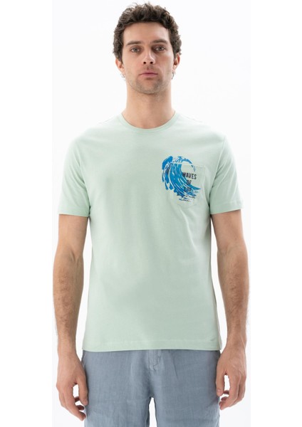 Erkek Regular Fit Bisiklet Yaka Tişört Y25344406101