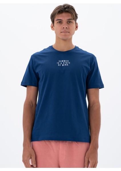 Erkek Regular Fit Bisiklet Yaka Tişört Y25344402901