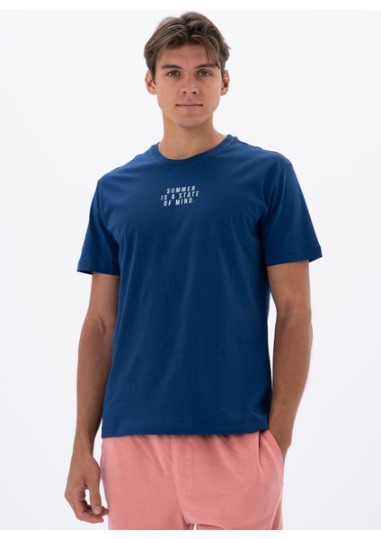 Erkek Regular Fit Bisiklet Yaka Tişört Y25344402901