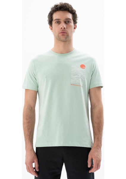 Erkek Regular Fit Bisiklet Yaka Tişört Y25344405201