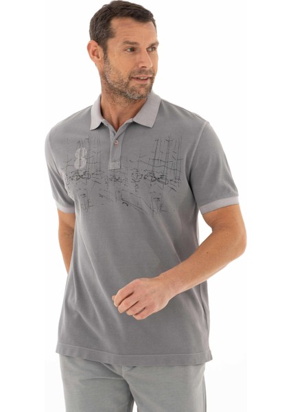 Erkek Regular Fit Parça Boyama Polo Yaka Tişört Y25374376201 modelleri