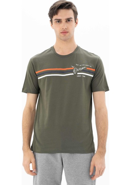 Erkek Regular Fit Bisiklet Yaka Tişört Y25344404501