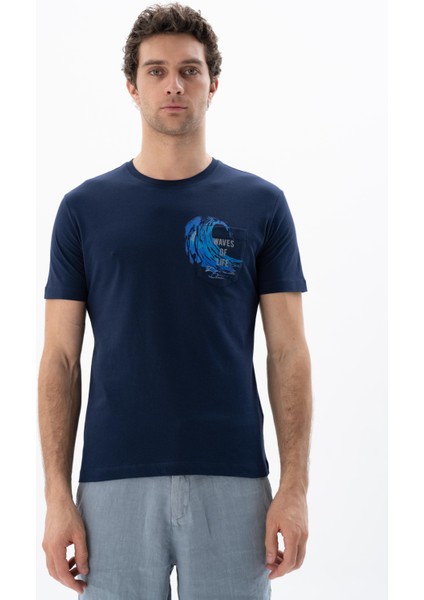 Erkek Regular Fit Bisiklet Yaka Tişört Y25344406101