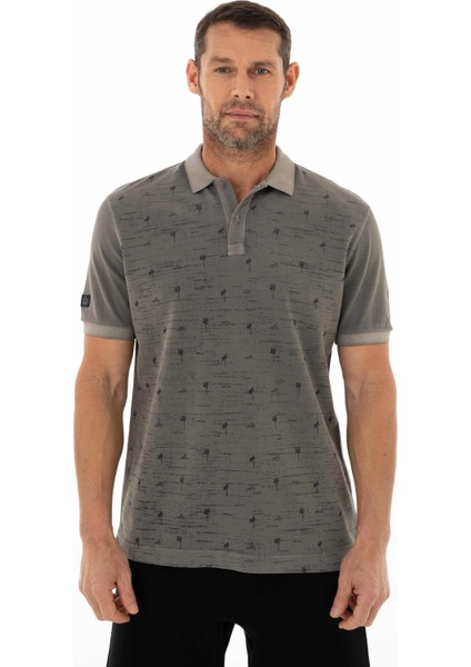 Erkek Regular Fit Parça Boyama Polo Yaka Tişört Y25374376101