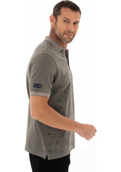 Erkek Regular Fit Parça Boyama Polo Yaka Tişört Y25374376101