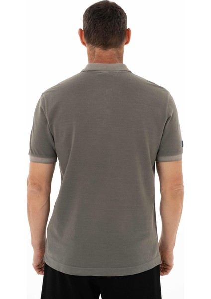 Erkek Regular Fit Parça Boyama Polo Yaka Tişört Y25374376101