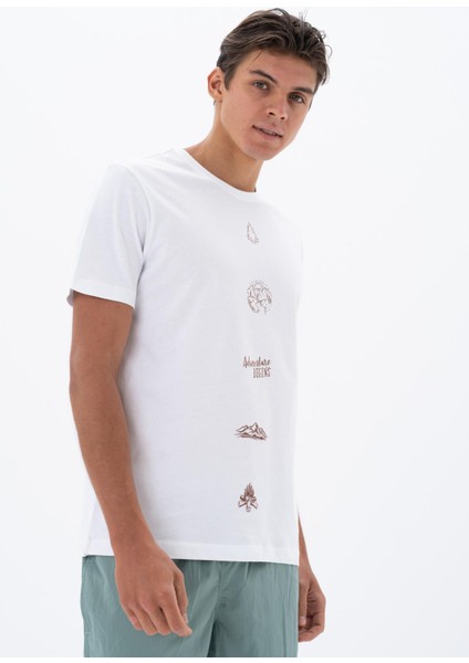 Erkek Regular Fit Bisiklet Yaka Tişört Y25344405401