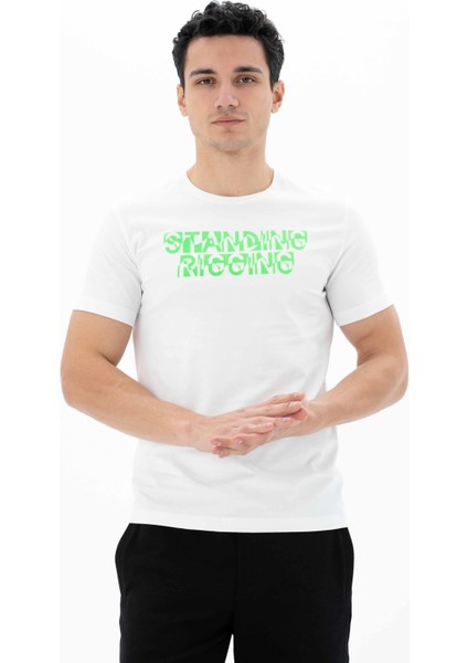 Erkek Slim Fit Bisiklet Yaka Tişört Y25344452001