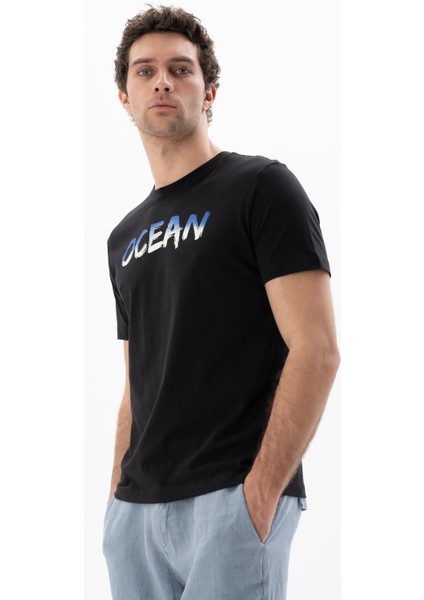 Erkek Regular Fit Bisiklet Yaka Tişört Y25344406001