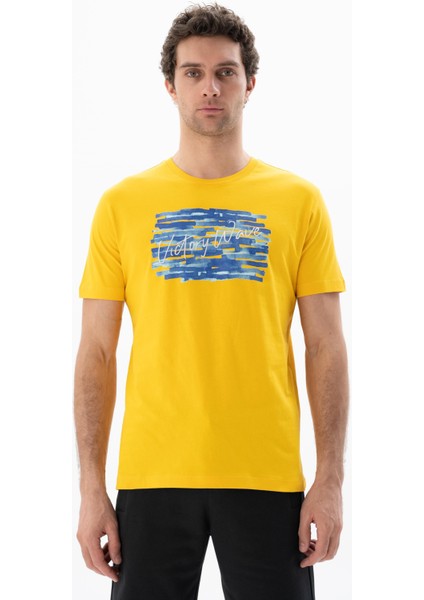 Erkek Regular Fit Bisiklet Yaka Tişört Y25344403001