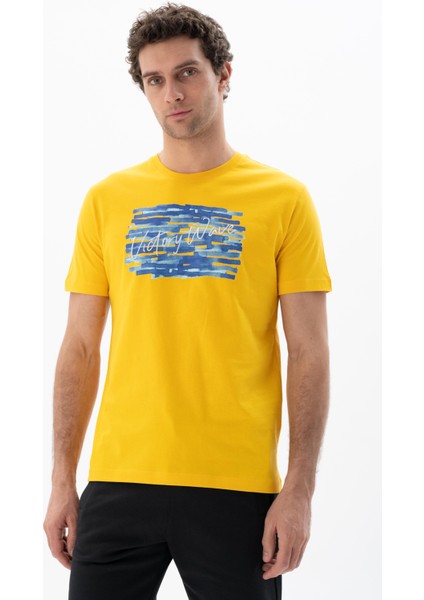 Erkek Regular Fit Bisiklet Yaka Tişört Y25344403001 modelleri