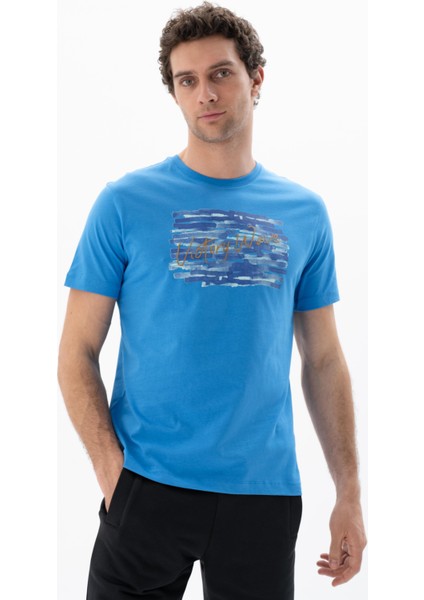 Erkek Regular Fit Bisiklet Yaka Tişört Y25344403001