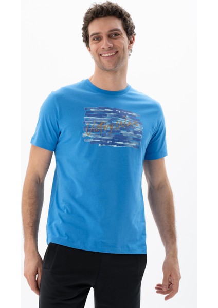 Erkek Regular Fit Bisiklet Yaka Tişört Y25344403001