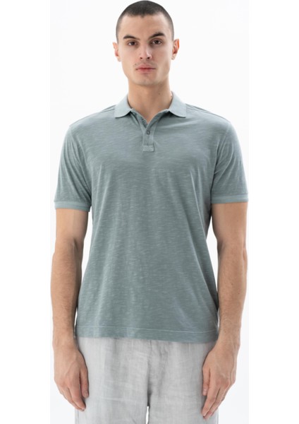 Erkek Regular Fit Parça Boyama Polo Yaka Tişört Y25374490301